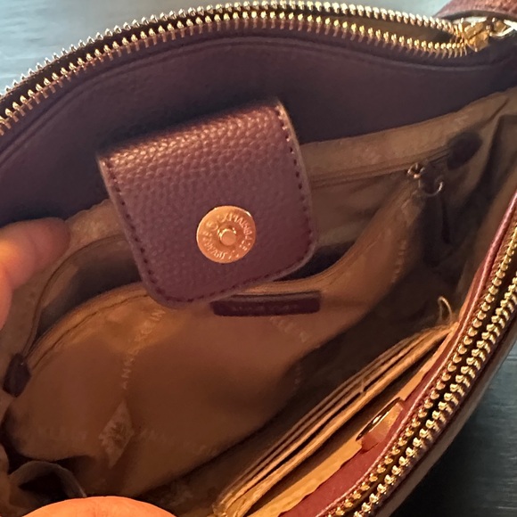 Anne Klein Burgundy Crossbody Bag - Picture 9 of 11
